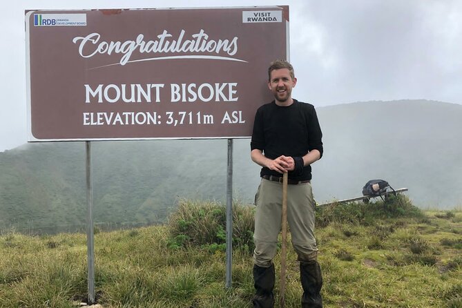 A day trip _ Mount Bisoke Hike Adventure - The real work begins near the summit
